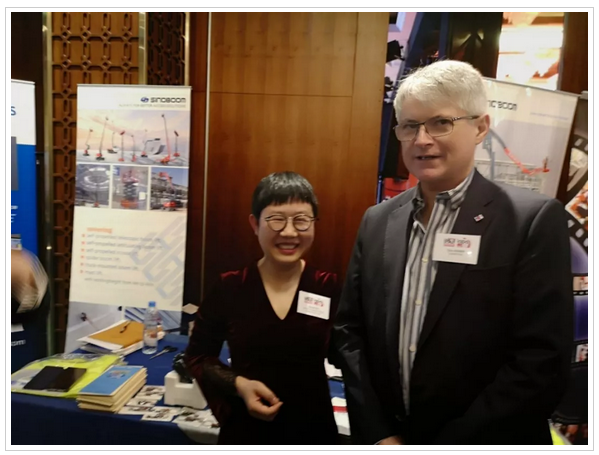 ▲欧洲第一大高空平台行业租赁商-Don Kenny, CEO of Loxam PAD 莅临展位洽谈